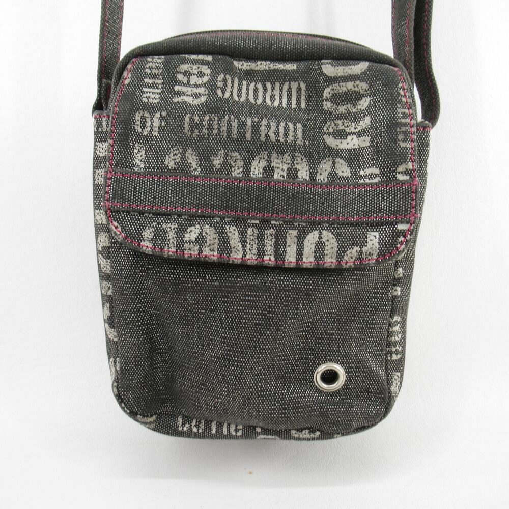Zou Zou Crossbody Handbag S Brown Metallic Canvas Camera Purse Shoulder Bag
